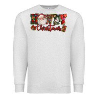 Oatmeal Heather Howdy Christmas Santa Premium Sweatshirt - NancyCooperArtShop