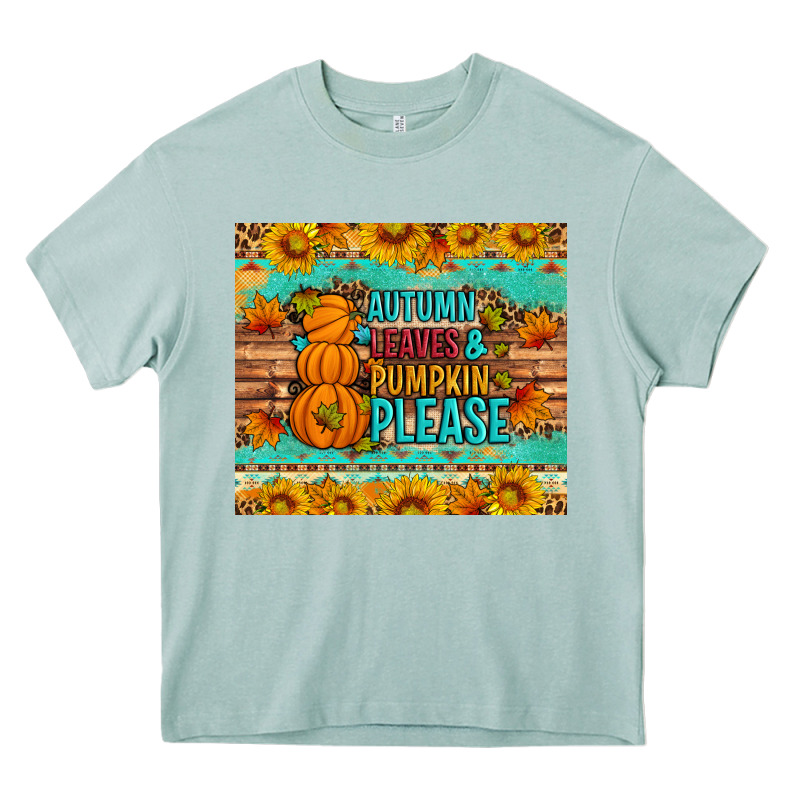 Autumn Leaves And Pumpkin Please Heavy Core Tee by Artiststas | Teevron