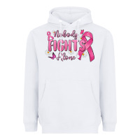 White nobody fights alone Heavyweight Hoodie - MaliasSmallBusiness