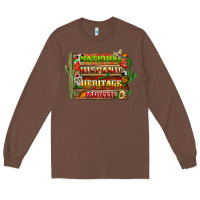 Chestnut national hispanic heritage month with background Long Sleeve Tee - BundleAndBundleShop
