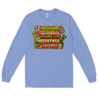 Colony Blue national hispanic heritage month with background Long Sleeve Tee - BundleAndBundleShop