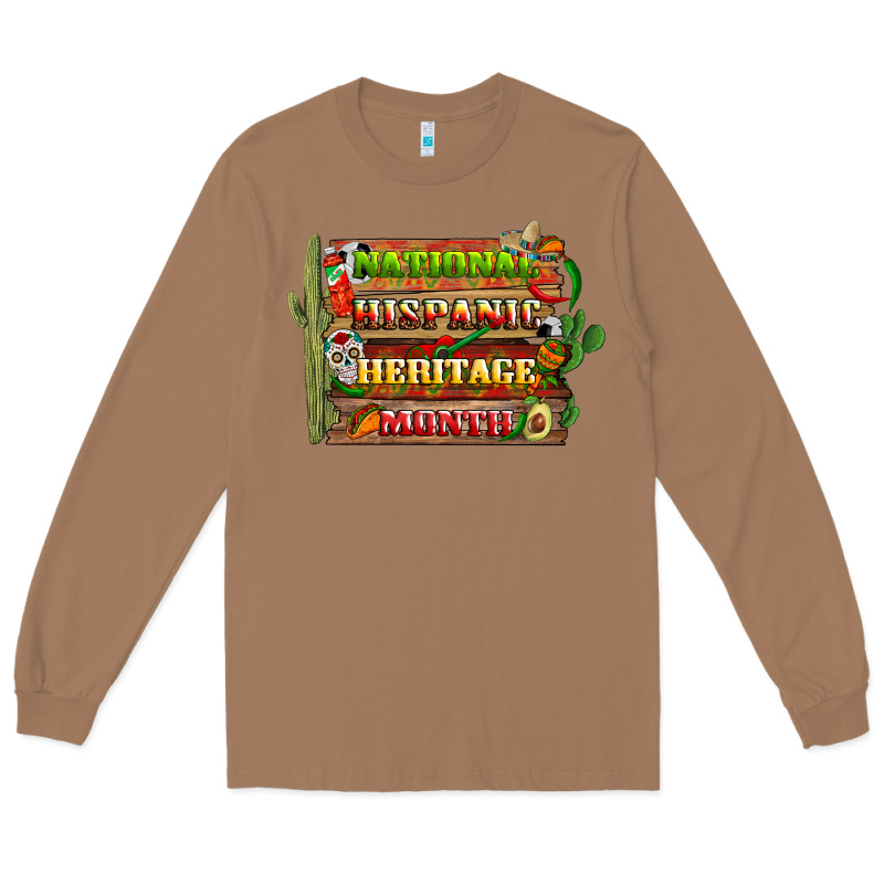 National Hispanic Heritage Month With Background Long Sleeve Tee by BundleAndBundleShop | Teevron