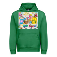 Emerald hello summer coffee cups Urban Hoodie - TumblerDesignByShophia