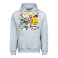 Heather Grey hello summer coffee cups Urban Hoodie - TumblerDesignByShophia