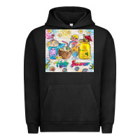 Pigment Black hello summer coffee cups Urban Hoodie - TumblerDesignByShophia