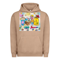 Pigment Burro hello summer coffee cups Urban Hoodie - TumblerDesignByShophia