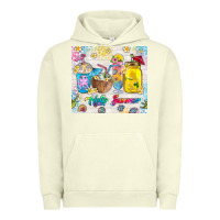Pigment Pistachio hello summer coffee cups Urban Hoodie - TumblerDesignByShophia