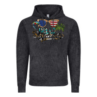 Vintage Black hello summer Vintage Hoodie - SublimationCraftShop
