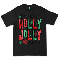 Black somebodys holly jolly mama Premium Tee - MaliasSmallBusiness
