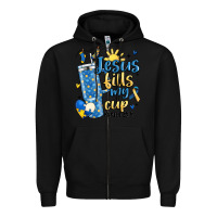 Black down syndrome jesus fills my cup Zipper Hoodie - MaliasSmallBusiness