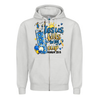 Dove Grey down syndrome jesus fills my cup Zipper Hoodie - MaliasSmallBusiness