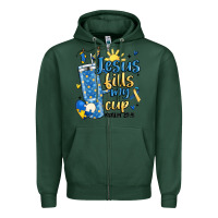 Sports Green down syndrome jesus fills my cup Zipper Hoodie - MaliasSmallBusiness