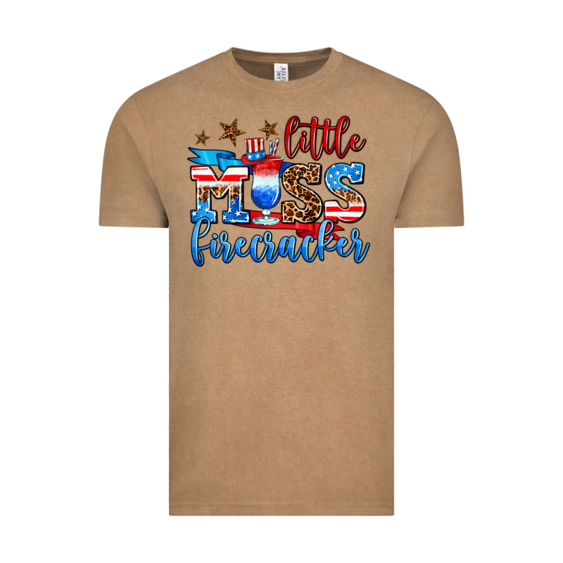 Little Miss Firecracker Vintage Tee by AdoDesignShop | Teevron