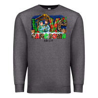 Charcoal Heather Love Came  Down Luke 2 11 Premium Sweatshirt - MaliasSmallBusiness