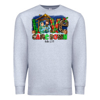Heather Grey Love Came  Down Luke 2 11 Premium Sweatshirt - MaliasSmallBusiness