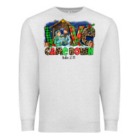Oatmeal Heather Love Came  Down Luke 2 11 Premium Sweatshirt - MaliasSmallBusiness