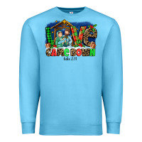 Ocean Blue Love Came  Down Luke 2 11 Premium Sweatshirt - MaliasSmallBusiness