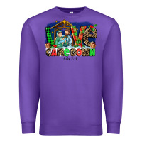 Purple Love Came  Down Luke 2 11 Premium Sweatshirt - MaliasSmallBusiness