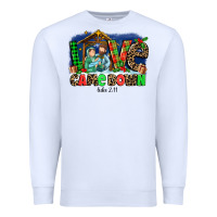 White Love Came  Down Luke 2 11 Premium Sweatshirt - MaliasSmallBusiness