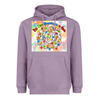 Lavender im fine everything is fine with lights Heavyweight Hoodie - MaliasSmallBusiness