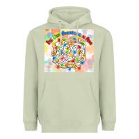 Matcha im fine everything is fine with lights Heavyweight Hoodie - MaliasSmallBusiness
