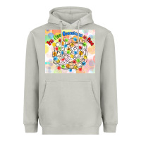 Moon Dust im fine everything is fine with lights Heavyweight Hoodie - MaliasSmallBusiness