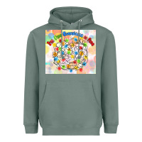 Sage im fine everything is fine with lights Heavyweight Hoodie - MaliasSmallBusiness