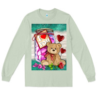 Matcha candy jar with bear  air Long Sleeve Tee - AdoDesignShop