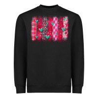 Black valentines day brushstroke Heavyweight Sweatshirt - OliviaCreatesArt