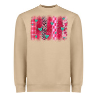 Mushroom valentines day brushstroke Heavyweight Sweatshirt - OliviaCreatesArt