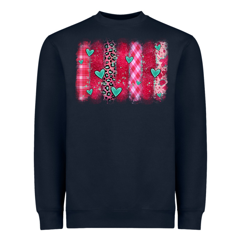 Valentines Day Brushstroke Heavyweight Sweatshirt by OliviaCreatesArt | Teevron