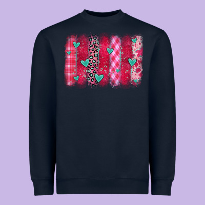 Valentines Day Brushstroke Heavyweight Sweatshirt Designed By Oliviacreatesart