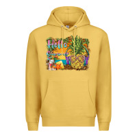 Antique Gold hello summer pineapple Premium Hoodie - BarkalooDesign
