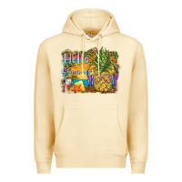 Pina Colada hello summer pineapple Premium Hoodie - BarkalooDesign