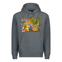 Rock hello summer pineapple Premium Hoodie - BarkalooDesign