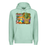 Seafoam hello summer pineapple Premium Hoodie - BarkalooDesign