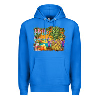True Royal hello summer pineapple Premium Hoodie - BarkalooDesign