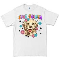 White stay golden Premium Tee - MaliasSmallBusiness