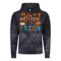 Cloud Black welcome to our patch Vintage Hoodie - HRA Design Shop