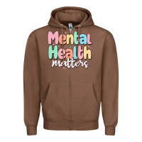 Mental Health Matters Zipper Hoodie | Teevron