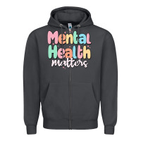 Smoke mental health matters Zipper Hoodie - MaliasSmallBusiness