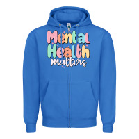 True Royal mental health matters Zipper Hoodie - MaliasSmallBusiness