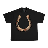 Black western horseshoe Urban Heavy Tee - BarkalooDesign