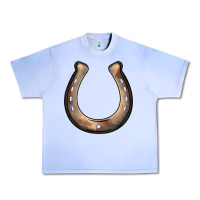 Grape Ice western horseshoe Urban Heavy Tee - BarkalooDesign