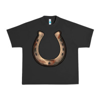 Pigment Black western horseshoe Urban Heavy Tee - BarkalooDesign