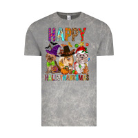 Cloud Rock Happy hallothankmas dog Vintage Tee - FaDigitalArtStudio