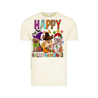 Vintage Arctic Happy hallothankmas dog Vintage Tee - FaDigitalArtStudio