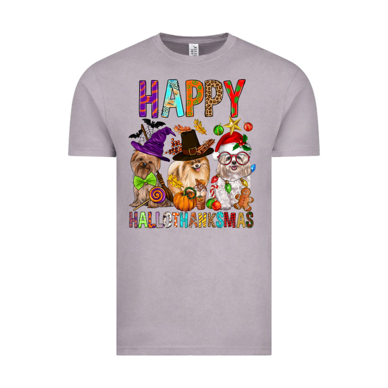 Happy Hallothankmas Dog Vintage Tee by FaDigitalArtStudio | Teevron