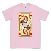 Bubblegum Pink love playing cards queen Classic Tee - AdoDesignShop