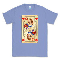 Colony Blue love playing cards queen Classic Tee - AdoDesignShop